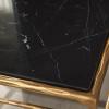SAFAVIEH Couture Collection Debbie Silver Square Metal Accent Table (Fully Assembled)(Brass/Black)