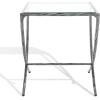 SAFAVIEH Couture Collection Debbie Silver Square Metal Accent Table (Fully Assembled)(Silver)