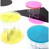 SAFAVIEH Couture Collection Edwards Turquoise Acrylic Accent Table(Turquoise)