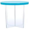 SAFAVIEH Couture Collection Edwards Turquoise Acrylic Accent Table(Turquoise)