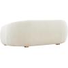 SAFAVIEH Couture Collection Emiliana Contemporary Ivory Boucle Sofa (Fully Assembled)