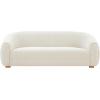 SAFAVIEH Couture Collection Emiliana Contemporary Ivory Boucle Sofa (Fully Assembled)