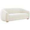 SAFAVIEH Couture Collection Emiliana Contemporary Ivory Boucle Sofa (Fully Assembled)