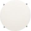 SAFAVIEH Couture Collection Emilynn Scandinavian Ivory Faux Shearling/Black Ottoman (Fully Assembled)