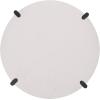 SAFAVIEH Couture Collection Garcia Natural Solid Wood/White Marble Top Round Coffee Table(Black/White)