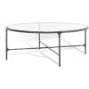SAFAVIEH Couture Collection Jessa Silver Metal Oval Coffee Table (Fully Assembled)(Silver)