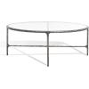 SAFAVIEH Couture Collection Jessa Silver Metal Oval Coffee Table (Fully Assembled)(Silver)