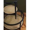 SAFAVIEH Couture Collection Karyna Natural Solid Wood Rattan/Glass Coffee Table(Black/Natural)