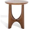 SAFAVIEH Couture Collection Sasha Medium Oak Veneer Accent Table(Medium Oak)