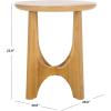 SAFAVIEH Couture Collection Sasha Medium Oak Veneer Accent Table(Natural)