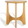 SAFAVIEH Couture Collection Sasha Medium Oak Veneer Accent Table(Natural)