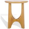 SAFAVIEH Couture Collection Sasha Medium Oak Veneer Accent Table(Natural)