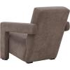 SAFAVIEH Couture Collection Taylor Modern Navy Velvet Upholstered Accent Chair (Fully Assembled)(Brown)