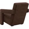 SAFAVIEH Couture Collection Taylor Modern Navy Velvet Upholstered Accent Chair (Fully Assembled)(Dark Brown)