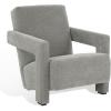 SAFAVIEH Couture Collection Taylor Modern Navy Velvet Upholstered Accent Chair (Fully Assembled)(Grey)