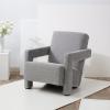 SAFAVIEH Couture Collection Taylor Modern Navy Velvet Upholstered Accent Chair (Fully Assembled)(Grey)