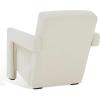 SAFAVIEH Couture Collection Taylor Modern Navy Velvet Upholstered Accent Chair (Fully Assembled)(Ivory)