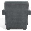 SAFAVIEH Couture Collection Taylor Modern Navy Velvet Upholstered Accent Chair (Fully Assembled)(Navy)