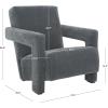 SAFAVIEH Couture Collection Taylor Modern Navy Velvet Upholstered Accent Chair (Fully Assembled)(Navy)