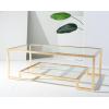 SAFAVIEH Couture Collection Vivian Gold Leaf Rectangle Coffee Table