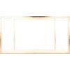 SAFAVIEH Couture Collection Vivian Gold Leaf Rectangle Coffee Table