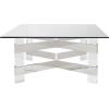 SAFAVIEH Couture Home Collection Eugene Silver/Clear Acrylic Rectangle Coffee Table