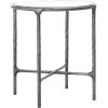 SAFAVIEH Couture Home Collection Jessa Brass Metal/White Marble Top Round End Table (Fully Assembled)(Silver)