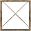 SAFAVIEH Couture Home Collection Jessa Brass Metal/White Marble Top Square End Table (Fully Assembled)(Brass)