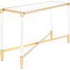 SAFAVIEH Couture Home Collection Kyla Glam Gold Acrylic Entryway Foyer Living Room Console Table