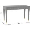 SAFAVIEH Couture Home Jordyn Modern Grey Desk