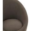SAFAVIEH Couture Pippa Faux Lamb Wool Swivel Chair(Dark Grey/Silver)