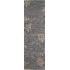 SAFAVIEH Florida Shag Collection Area Rug – 5’3″ x 7’6″, Smoke & Beige, Floral Design, Non-Shedding & Easy Care, 1.2-inch Thick Ideal for High Traffic Areas in Living Room, Bedroom (SG464-7913)(Grey/Beige)