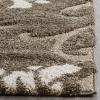 SAFAVIEH Florida Shag Collection Area Rug – 5’3″ x 7’6″, Smoke & Beige, Floral Design, Non-Shedding & Easy Care, 1.2-inch Thick Ideal for High Traffic Areas in Living Room, Bedroom (SG464-7913)(Smoke/Beige)