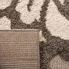 SAFAVIEH Florida Shag Collection Area Rug – 5’3″ x 7’6″, Smoke & Beige, Floral Design, Non-Shedding & Easy Care, 1.2-inch Thick Ideal for High Traffic Areas in Living Room, Bedroom (SG464-7913)(Smoke/Beige)