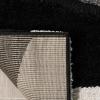 SAFAVIEH Florida Shag Collection Area Rug – 6′ x 9′, Ivory & Grey, Abstract Design, Non-Shedding & Easy Care, 1.2-inch Thick Ideal for High Traffic Areas in Living Room, Bedroom (SG475-1180)(Black)