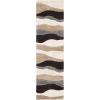 SAFAVIEH Florida Shag Collection Area Rug – 6′ x 9′, Ivory & Grey, Abstract Design, Non-Shedding & Easy Care, 1.2-inch Thick Ideal for High Traffic Areas in Living Room, Bedroom (SG475-1180)(Ivory/Grey)