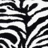 SAFAVIEH Florida Shag Collection Area Rug – 8’6″ x 12′, Ivory & Black, Zebra Print Design, Non-Shedding & Easy Care, 1.2-inch Thick Ideal for High Traffic Areas in Living Room, Bedroom (SG452-1290)(Ivory/Black)