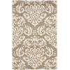 SAFAVIEH Florida Shag Collection Area Rug – 8’6″ x 12′, Smoke & Beige, Damask Design, Non-Shedding & Easy Care, 1.2-inch Thick Ideal for High Traffic Areas in Living Room, Bedroom (SG460-7913)(Beige/Cream)