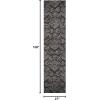 SAFAVIEH Florida Shag Collection Area Rug – 8’6″ x 12′, Smoke & Beige, Damask Design, Non-Shedding & Easy Care, 1.2-inch Thick Ideal for High Traffic Areas in Living Room, Bedroom (SG460-7913)(Dark Brown/Smoke)