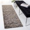 SAFAVIEH Florida Shag Collection Area Rug – 8’6″ x 12′, Smoke & Beige, Damask Design, Non-Shedding & Easy Care, 1.2-inch Thick Ideal for High Traffic Areas in Living Room, Bedroom (SG460-7913)(Grey/Beige)
