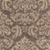 SAFAVIEH Florida Shag Collection Area Rug – 8’6″ x 12′, Smoke & Beige, Damask Design, Non-Shedding & Easy Care, 1.2-inch Thick Ideal for High Traffic Areas in Living Room, Bedroom (SG460-7913)(Smoke/Beige)