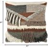 SAFAVIEH Freja Throw Pillow, Charcoal/Brown