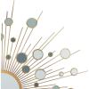 SAFAVIEH Home Ariah Gold Sunburst 41-inch Decorative Accent Mirror