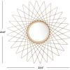 SAFAVIEH Home Bilsons Gold Sunburst Round 23-inch Decorative Accent Mirror