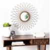 SAFAVIEH Home Bilsons Gold Sunburst Round 23-inch Decorative Accent Mirror
