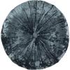 SAFAVIEH Home Caramia Cream Round Button Tufted Decorative Pillow Pillow, 16″x16″(Blue)