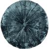 SAFAVIEH Home Caramia Cream Round Button Tufted Decorative Pillow Pillow, 16″x16″(Blue)