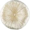 SAFAVIEH Home Caramia Cream Round Button Tufted Decorative Pillow Pillow, 16″x16″(Cream)