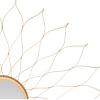 SAFAVIEH Home Collection Antique Flower Mirror(Gold)