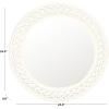SAFAVIEH Home Collection Braided Chain Mirror, Gold(Antique White)